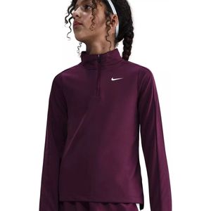 Nike - Dri-FIT Long-Sleeve 1/4 - Hardloop T-shirt - Rood