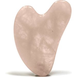 Gua Sha steen - 100% Rozenkwarts Steen - Gua Sha Tool - Gezichtsmassage - Edelstenen