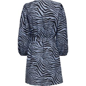 Onljenni 7/8  Wrap Dress Wvn 15232714 Cashmere Blue/black Zebra