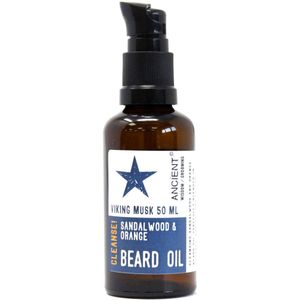 Baard Olie - 50ml - Viking Muskus - Sandelhout & Sinaasappel - Conditioneering! - Baardolie - Baard Verzorging - Baardgroei