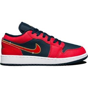 Air Jordan 1 Low SE GS Sport Red - FQ7380-400 - Maat 38.5 - ROOD - Schoenen