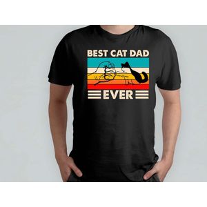 BEST CAT DAD EVER - T Shirt - Cats - Gift - Cadeau - CatLovers - Meow - KittyLove - Katten - Kattenliefhebbers - Katjesliefde - Prrrfect - Tarot