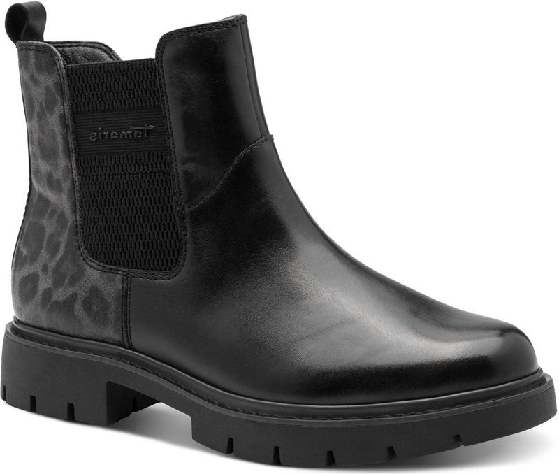 TAMARIS - Chelsea Comfort - Enkellaarsjes - Zwart - 37 EU