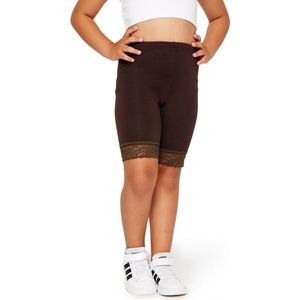 Merry Style Meisjes Leggings - Sport - Vrijetijdsbroek - Korte - Katoen - Bruin - 110 - MS-MS10-434-LE