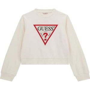 Guess Girls Logo Sweater Off-White - Maat 152