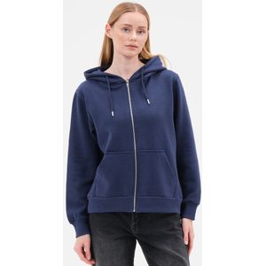 Smith & Solo vest met rits dames - sweatwest met capuchon - hoodie - Marineblauw XS