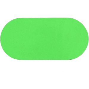 Ovaal Groen 90 x 190 mm - vloersticker met gladde toplaag