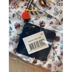 Boston Brothers heren blouse - overhemd heren lange mouwen - 1046 - wit / roze print - maat L