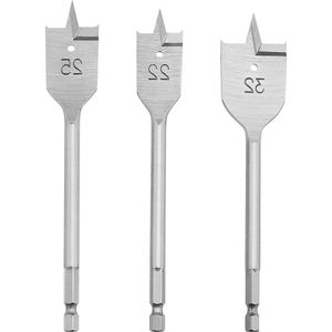 Hex Schacht Paddle Flat Bit - Triple Puntige Cross Blade - Hout Boor .