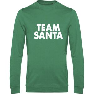 Kersttrui "TEAM SANTA" - Maat S - Groen - Foute Kersttrui - Kerst Sweater, Kerst Sweater personeel, Horeca Kleding, Team Santa, Kerst Outfit