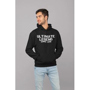1998 Jaar Zwart Hoodie heren - Maat S - Ultimate Legend - Verjaardag Cadeau Mannen - Limited Edition