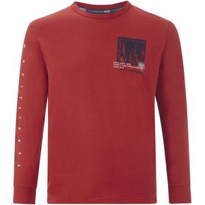Jan Vanderstorm herren Shirt Met Lange Mouwen - 60/62 - rood