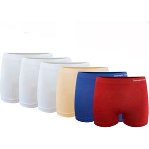Gianvaglia - Damesboxers - naadloos -Hoog model - Maat M/L - 6-Pack!
