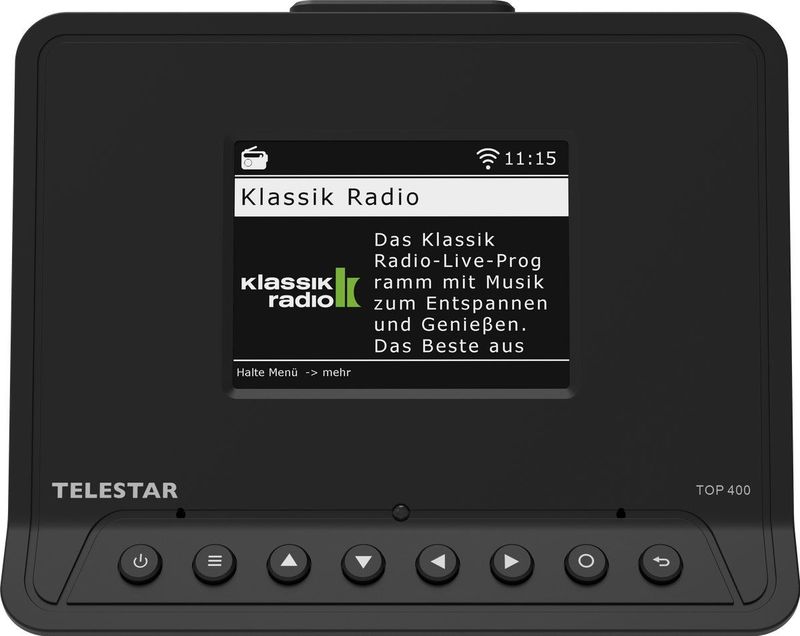 TELESTAR - TOP 400 - DAB+ Internetradio - FM Radio - zwart - Bluetooth 5.3 - WiFi
