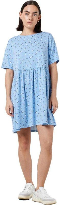 Noisy May - Kerry - Korte Jurk - Blauw - Korte Mouwen