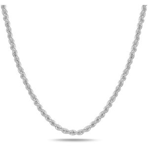 Juwelier Zwartevalk zilveren koord/rope ketting - 25.231-4.9mm/60cm