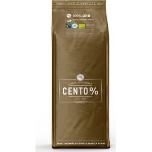 Cento% Oro - Donker gebrande koffiebonen - 750 gram - Biologisch & Fairtrade - 100% Arabica