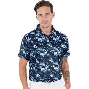 Func Factory mannen Polo navy print maat L