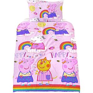 Roze kinderbeddengoed Peppa Pig