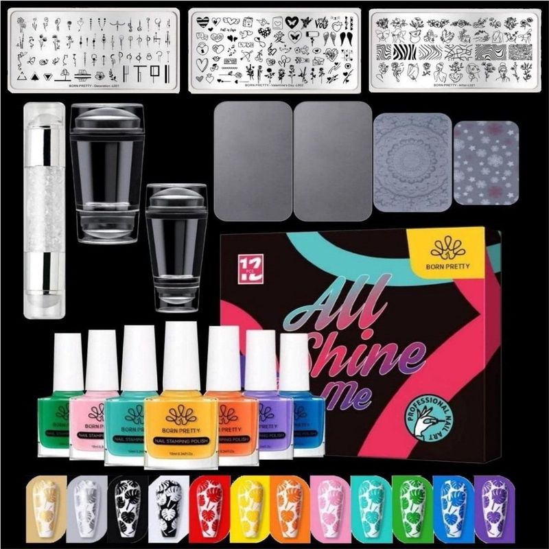 Born Pretty - Stempel Nagellak Set - 22-delig - Nagel Stempel - Stempel Nagellak