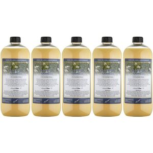 Shampoo Kamille - 1 liter (transparant) - 5 Stuks - Voordeelverpakking - Haarverzorging
