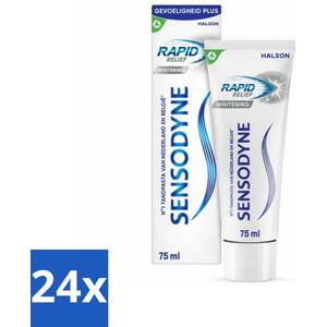 Sensodyne - Tandpasta - Rapid Relief - Whitening - 75ml x 24
