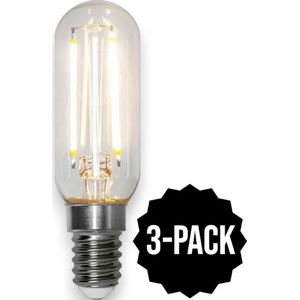 3-Pack | Staaflamp - E14 - 1.8W - Extra Warm Wit - 2700K - Filament - Helder