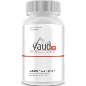 Vaud | Vitamine D3 | 100 softgels | 75mcg | 3000IE | Vitamines | Vitamine D | Ondersteunt het immuunsysteem en een normale spierwerking | Voor sterke botten en tanden | Hoog gedoseerd
