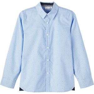 Name It kids jongens blouse RIZA Serenity DOTS Regular Fit