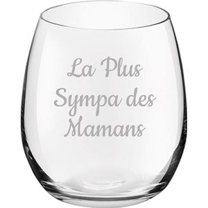 Drinkglas gegraveerd - 39cl - La Plus Sympa des Mamans