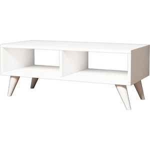In And OutdoorMatch TV meubel Earnest - 90x35x35 cm - Wit - Spaanplaat en Kunststof - Modern Design