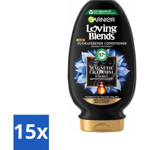 Garnier Loving Blends Magnetic Charcoal Conditioner 250 ml - Bulkverpakking - 15 stuks