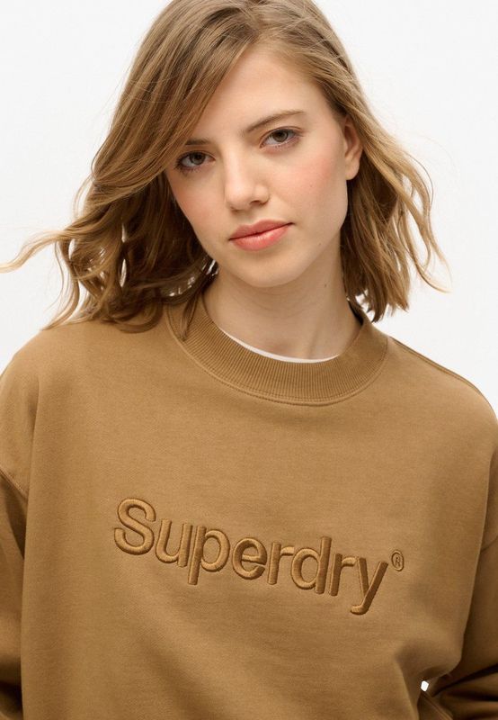 Superdry - Embroidered Core Logo Loose - Sweatshirt - Boxy Fit - Katoen