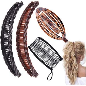 Allecto plus - Haarspelden in visvorm voor krullend en dik haar - Set van vintage klerkammen