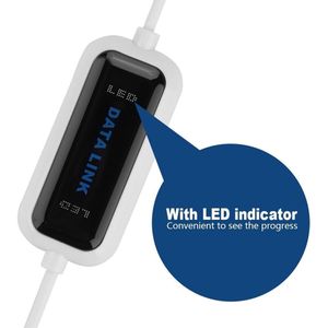 Cable for Data Transfer, USB 2.0 Online Laptop PC To Link File Transfer for Laptop Connection Cable Bridge EC Data Connection