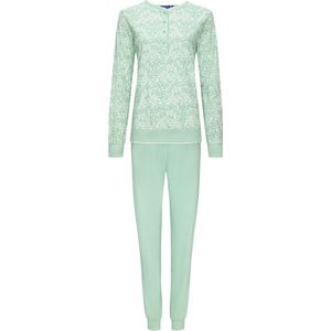 Pastunette - Dames Pyjama set Mabel - Groen - Organisch Katoen - Maat 52