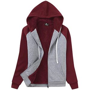 Hoodie voor dames met capuchon en lange mouwen - Warme fleece sweatjack voor herfst en winter