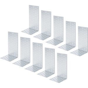 Alberts - Beugel voor Geperforeerde Plaat - Ruw Staal - 100 x 200 x 100 mm - Sendzimir Verzinkt