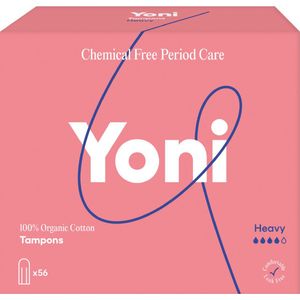 Yoni Tampons - Heavy - Biologisch Katoenen - 56 stuks