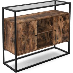 Dressoir kasten - Industrieel - Consoletafel - Gangtafel - Bijzettafel - 110x33x75cm