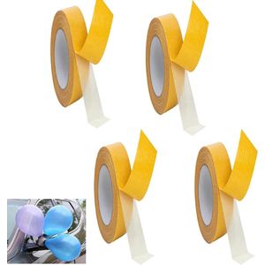 Dubbelzijdige Textieltape 10 mm X 10 mm - 4 Stuks - Tapijten Matten Extra Sterk - Binnen Hardhout Tegels Laminaat .