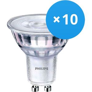 Voordeelpak 10x Philips CorePro LEDspot MV GU10 2.7W 840 36D | Koel Wit - Vervangt 25W