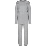 Endless Comfort - Pyjama - Donkergrijs Melange - Single-Jersey - Ademend