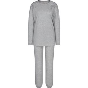 Endless Comfort - Pyjama - Donkergrijs Melange - Single-Jersey - Ademend