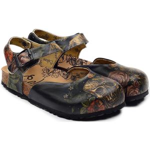 GOBY Clogs met Patroon – Handgemaakt – Premium Kwaliteit – Maat 40