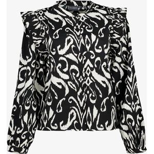 TwoDay dames blouse met print zwart wit - Maat S