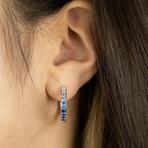 Engelsrufer Oorbellen 925 zilveren oceaan met zirkonia in 2 maten - Ø 13 mm