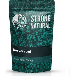 Strong Natural - Resveratrol - 500mg x 60 - 98% trans-resveratrol van Japans duizendknoop - vegan