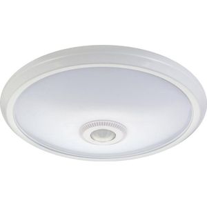 Maclean Energy - LED 12 W plafond met pir-sensor en  ACU noodstroomvoorziening bereik 6m