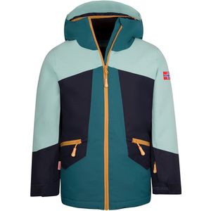 Trollkids - Rauland - Skijas - Groen - 128 cm - Waterdicht - Met Sneeuwrok